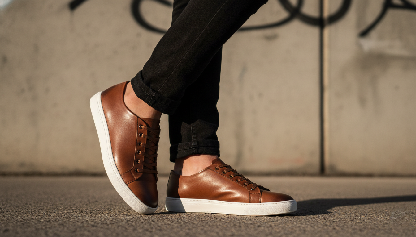 Tenis 018 Caballero Becerro Café Brown Suela TR