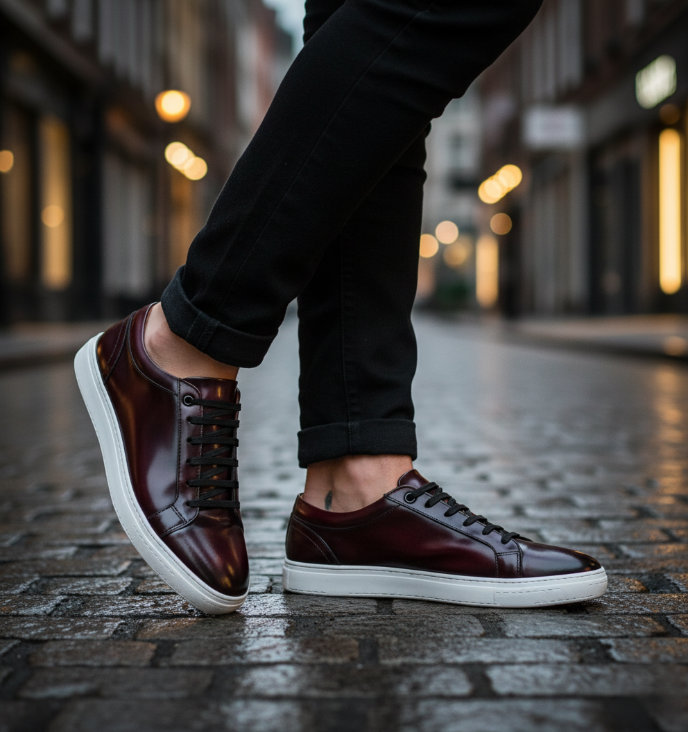 Tenis 023 Caballero Camaleón Vino Suela TR