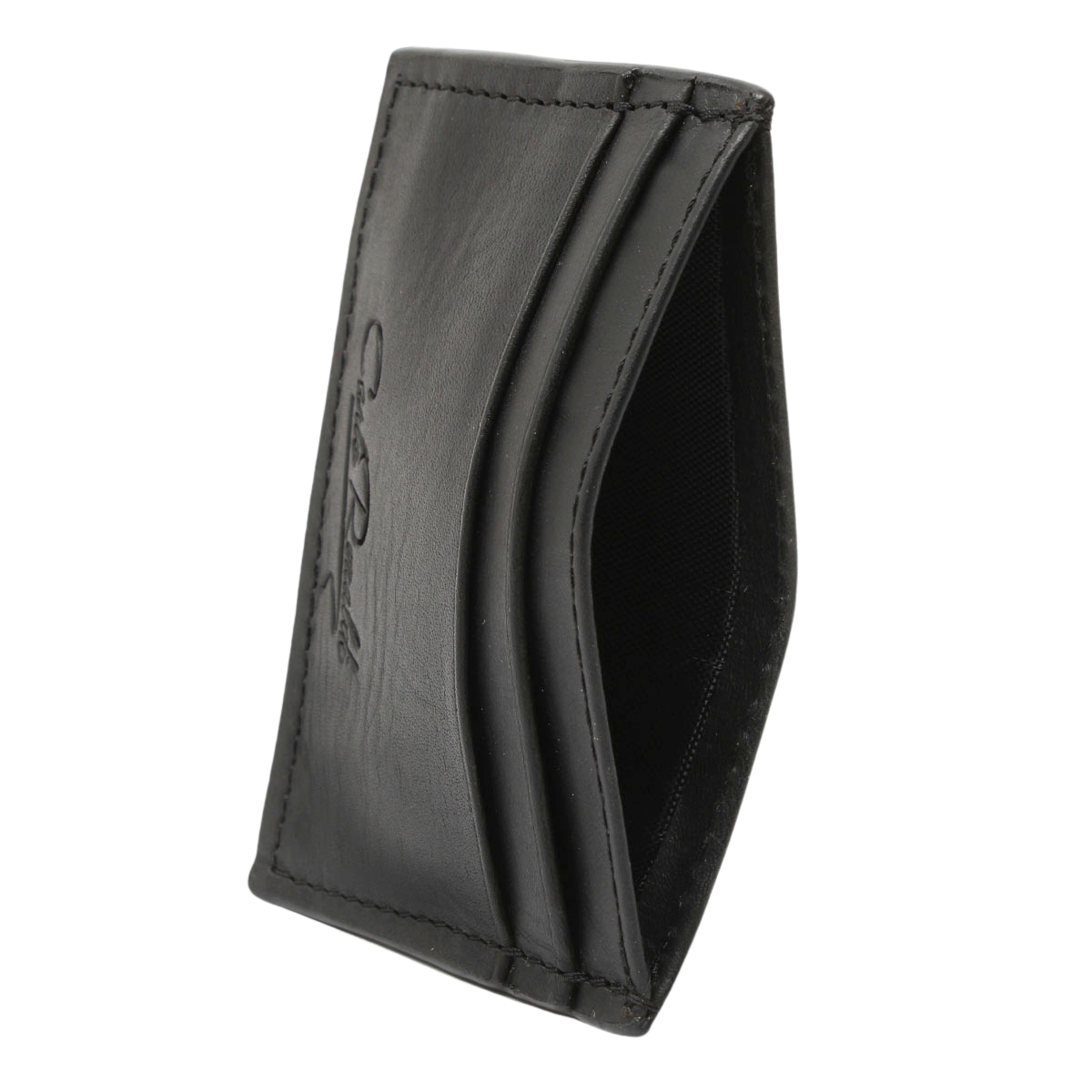 Tarjetero Piel Res Premium 03 Negro Artesanal