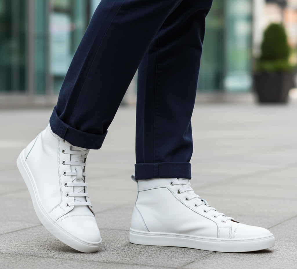 Tenis 06 Caballero Mestizo Liso Blanco Suela TR