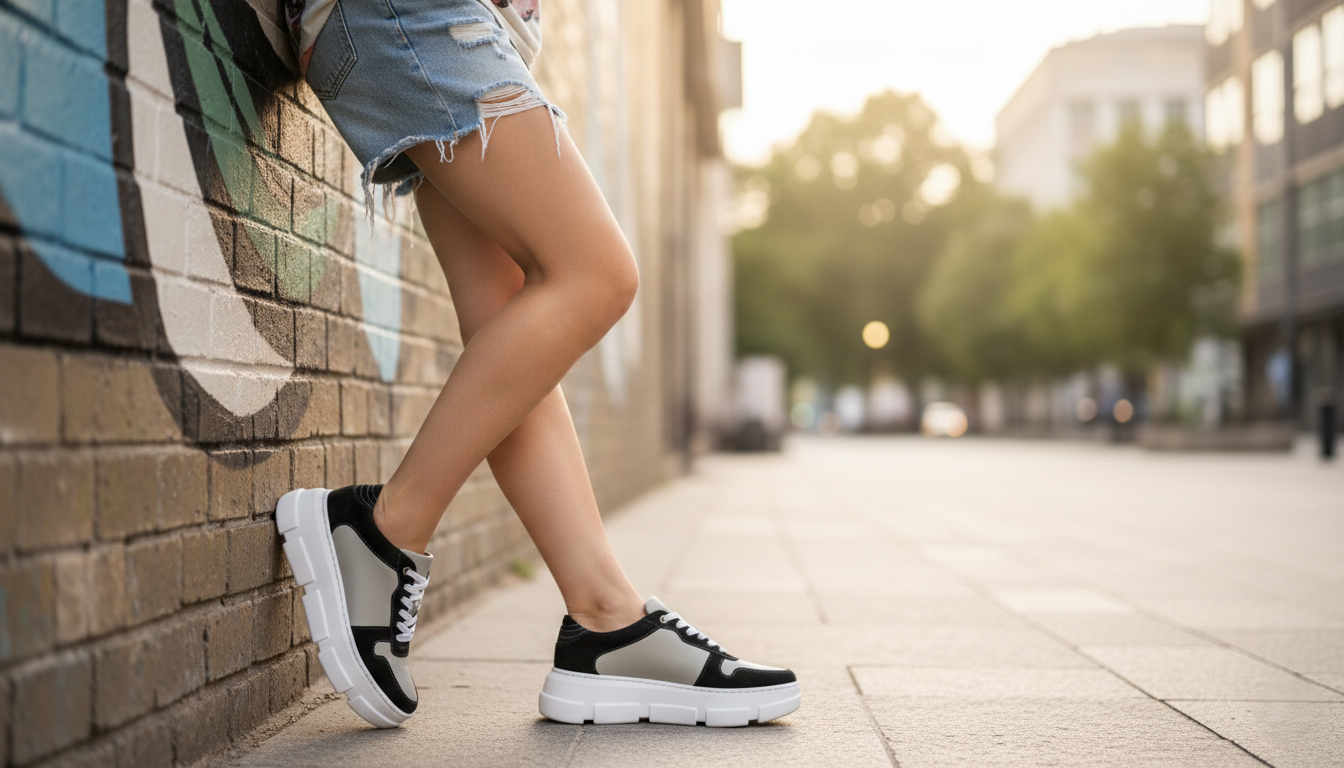 Tenis 01 Dama Flotter Hueso Hunting Gris Suela TR