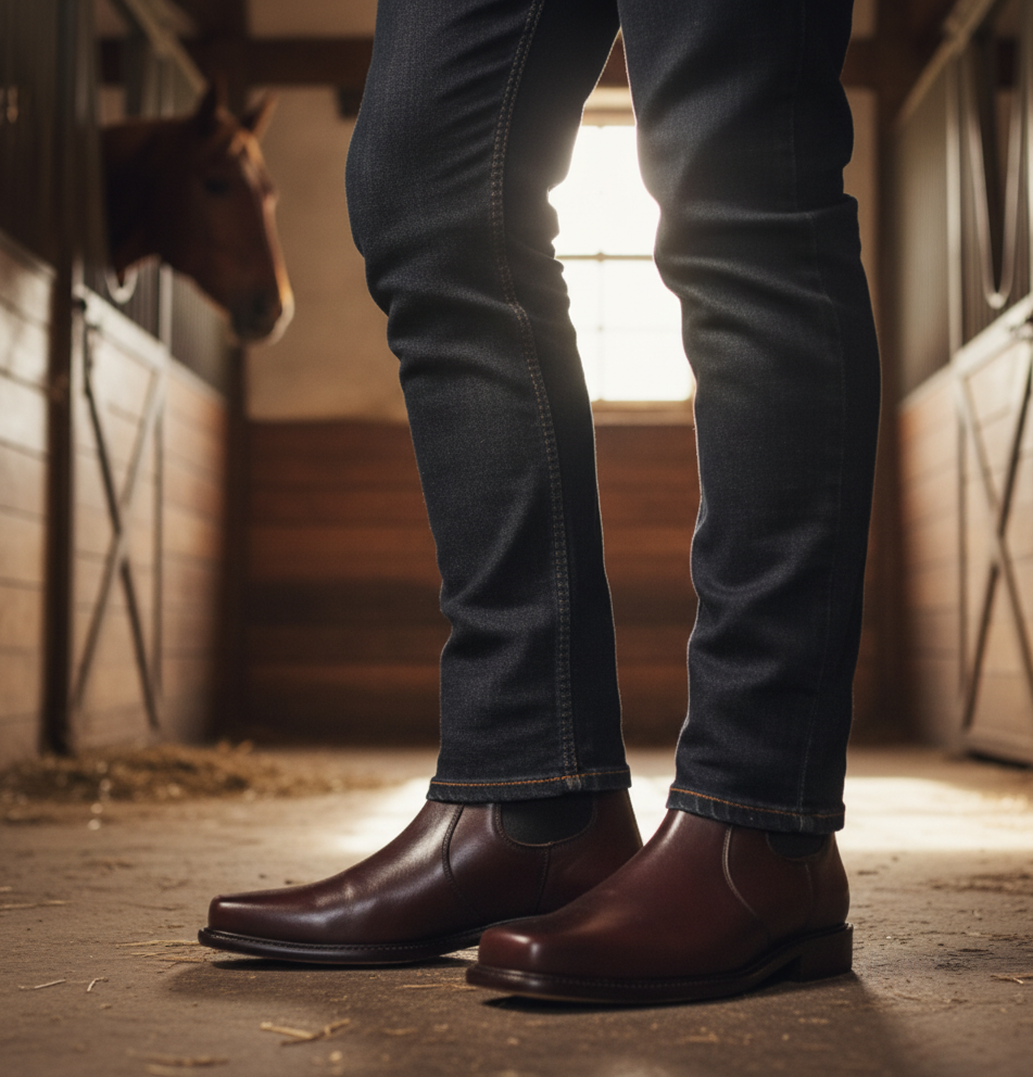 Bota 1609 Caballero Becerro Cognac Suela Cuero