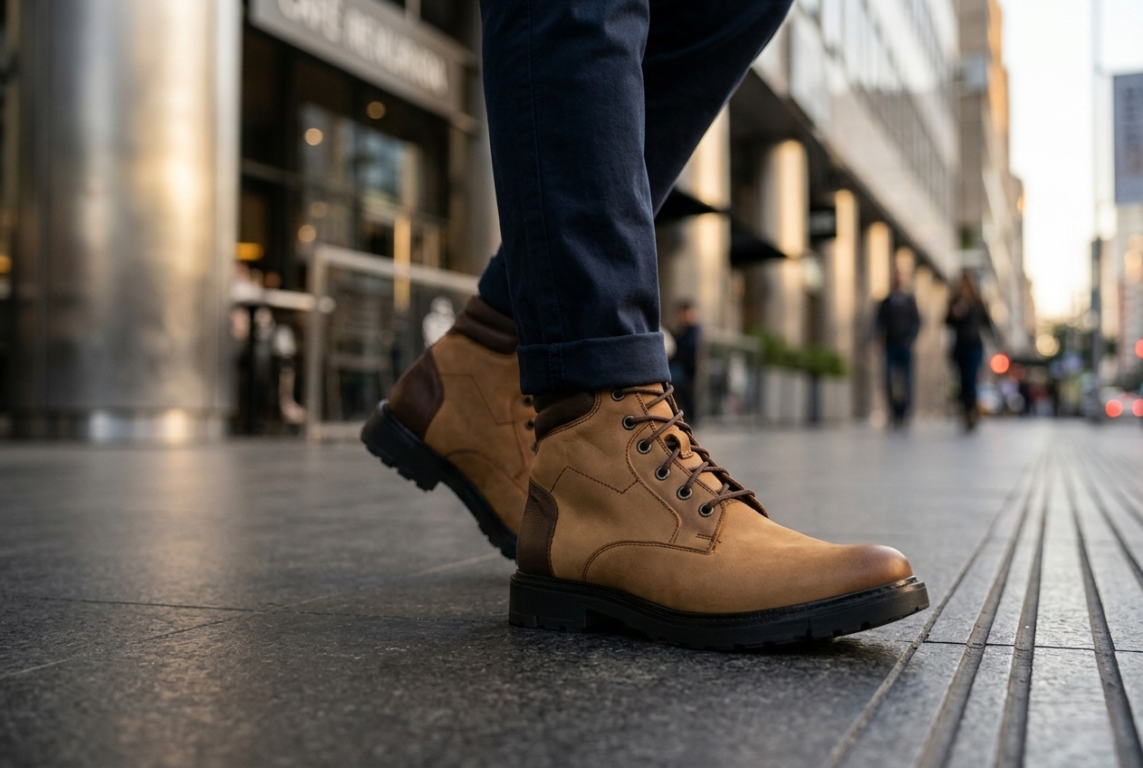 Bota 8004 Caballero Crazy Camello Manta Manchester Suela TR