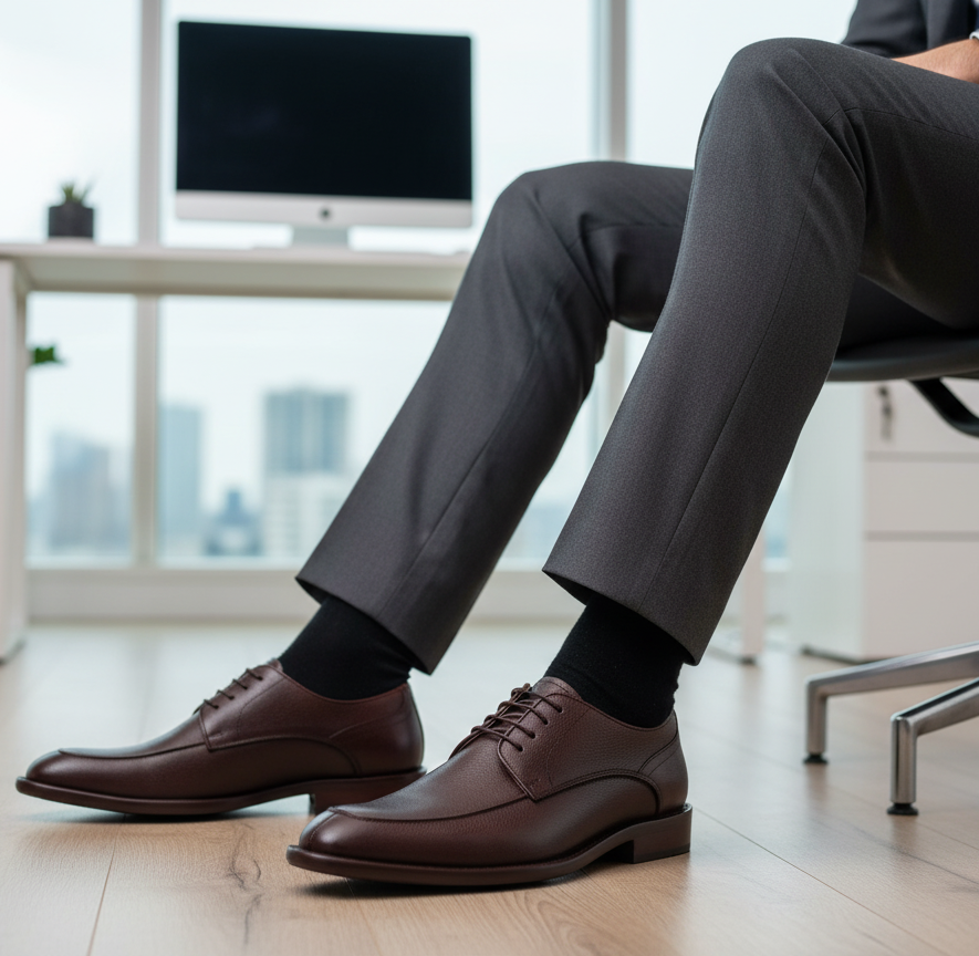 Zapato 1016 Caballero Res Grabada Manta Mosto Suela Cuero Injerto