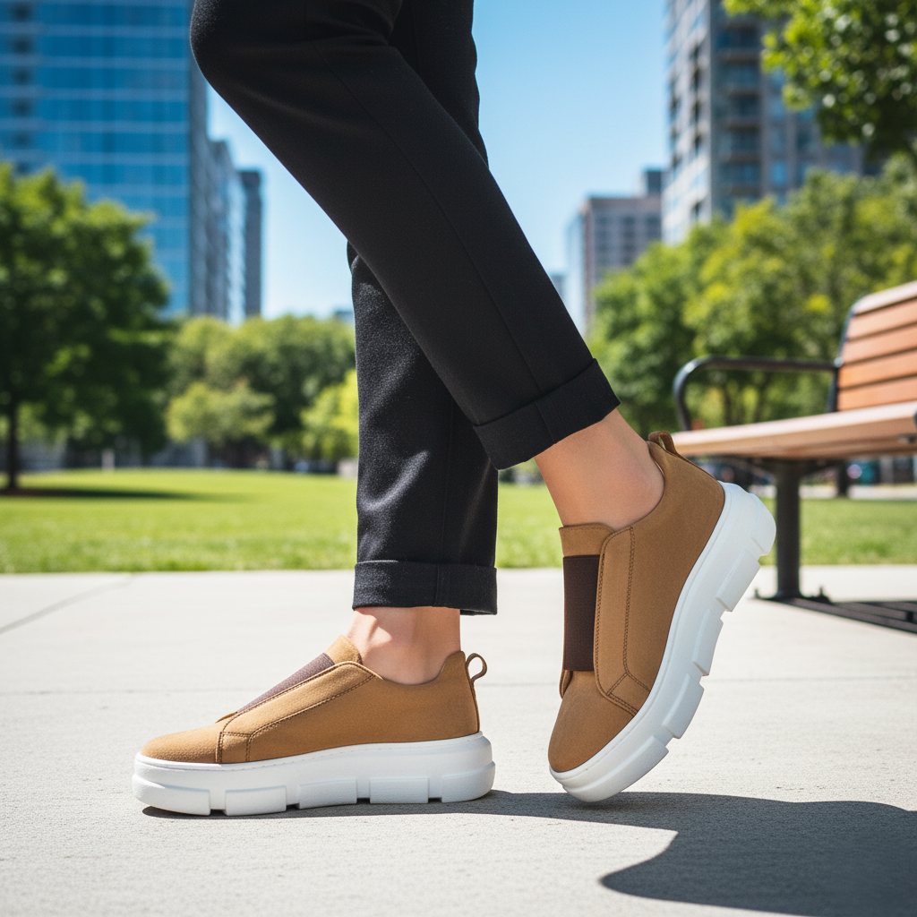 Tenis 013 Dama Crazy Camello Suela TR