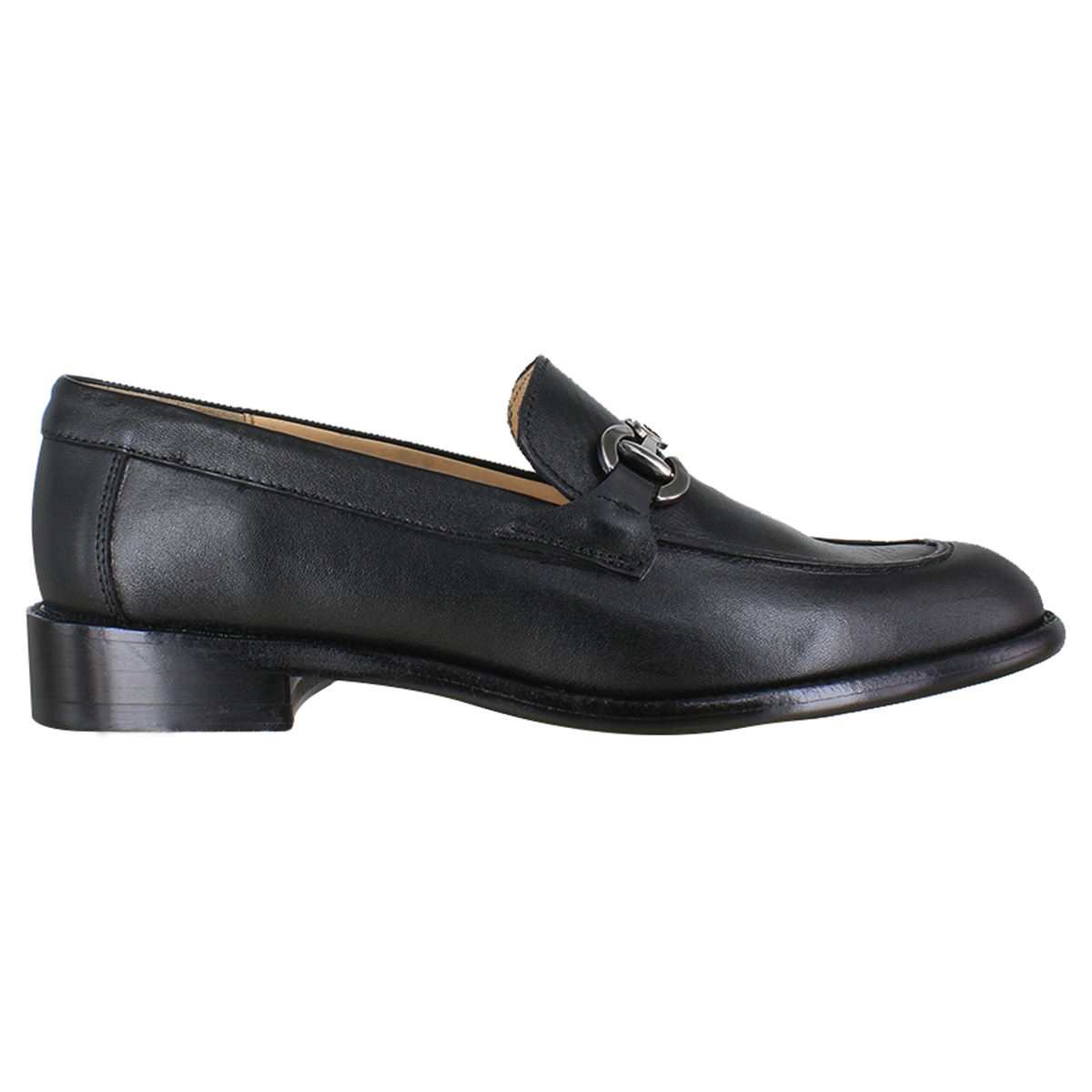 Zapato 1002 Dama Becerro Negro Suela Cuero - Main Image