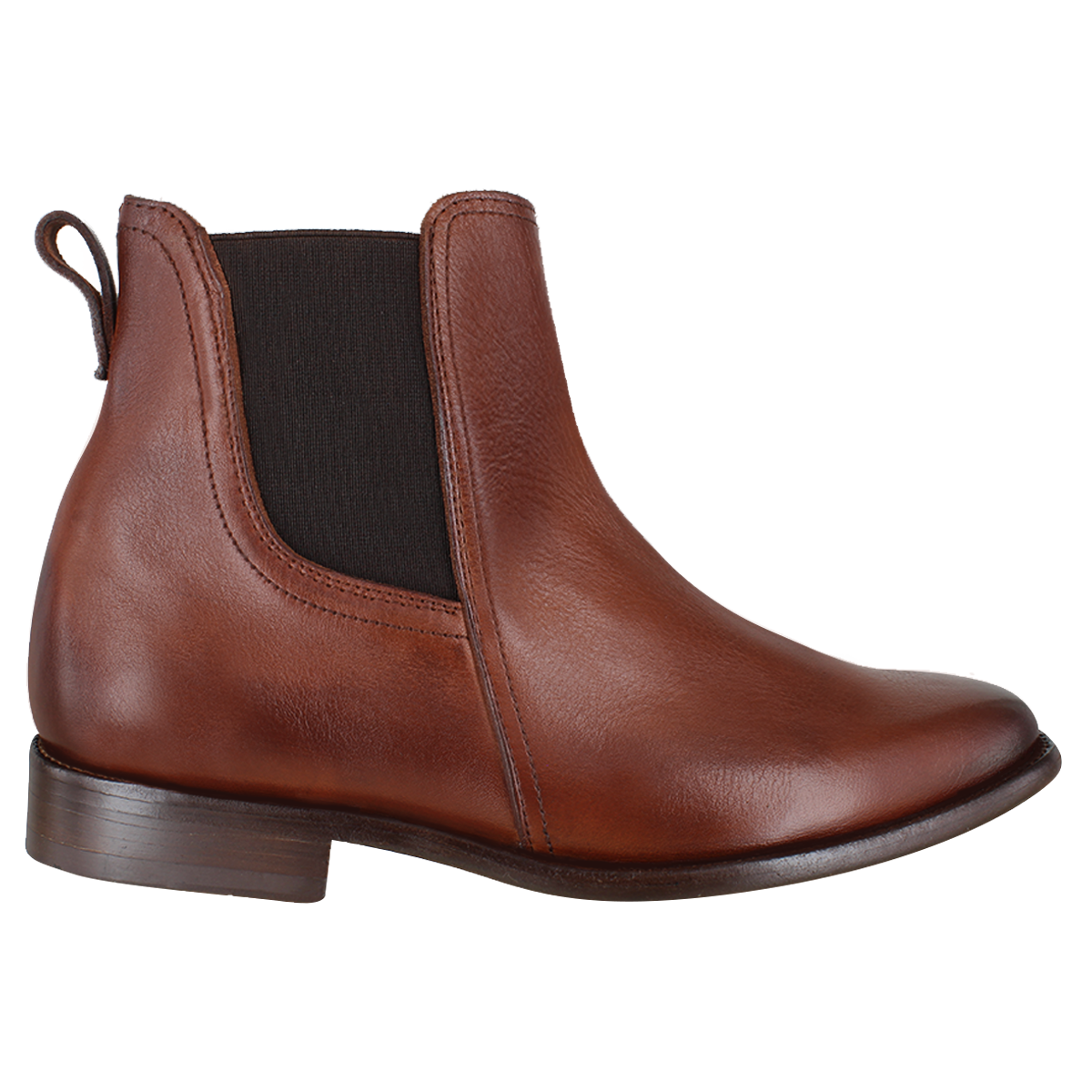 Bota 1206 Dama Becerro Café Capuchino Suela Cuero