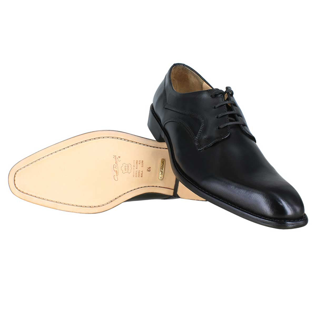 Zapato caballero, Zapatos suela cuero, Derby, Plain Toe, Zapato Agujeta, Zapato piel, Becerro, Cómodo, Elegante, Hombre, Zapato vestir, Acabado a mano, Forro res, tallas extragrandes