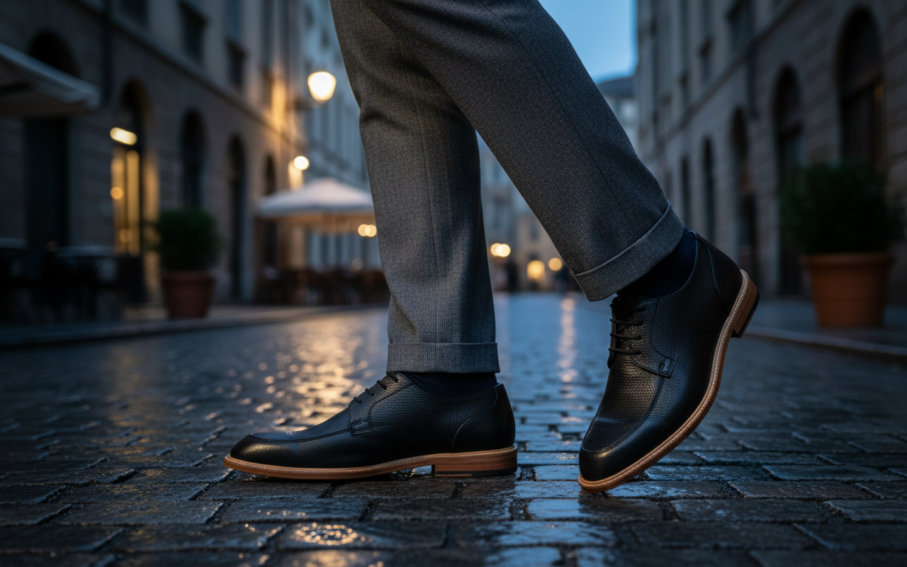 Zapato 1113 Caballero Flotter Negro Suela Canto Natural