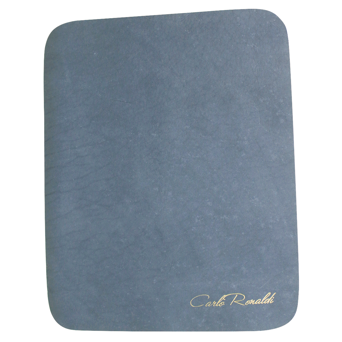 Mousepad Piel de Res Genuina Azul Oxford