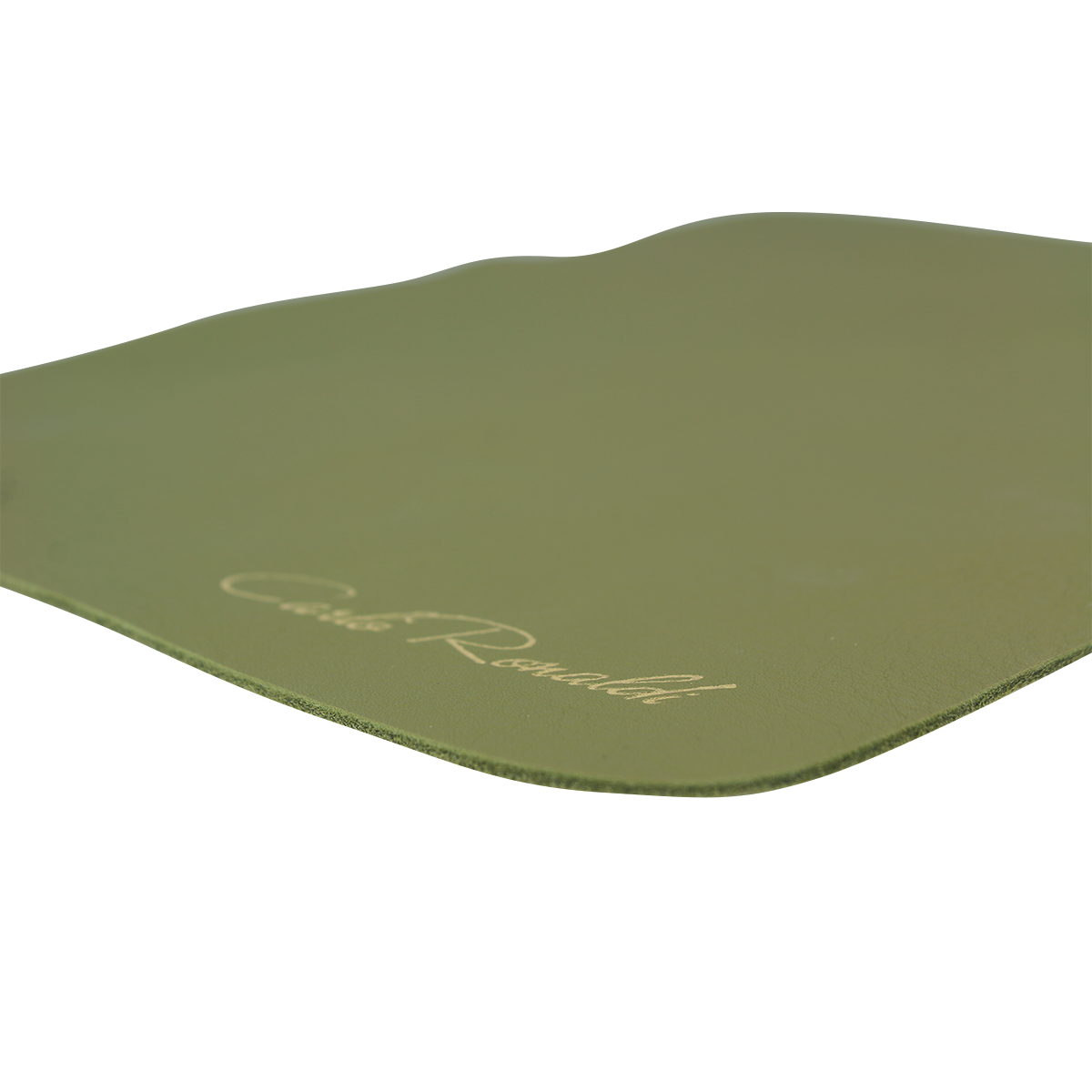 Mousepad Piel de Res Genuina Verde