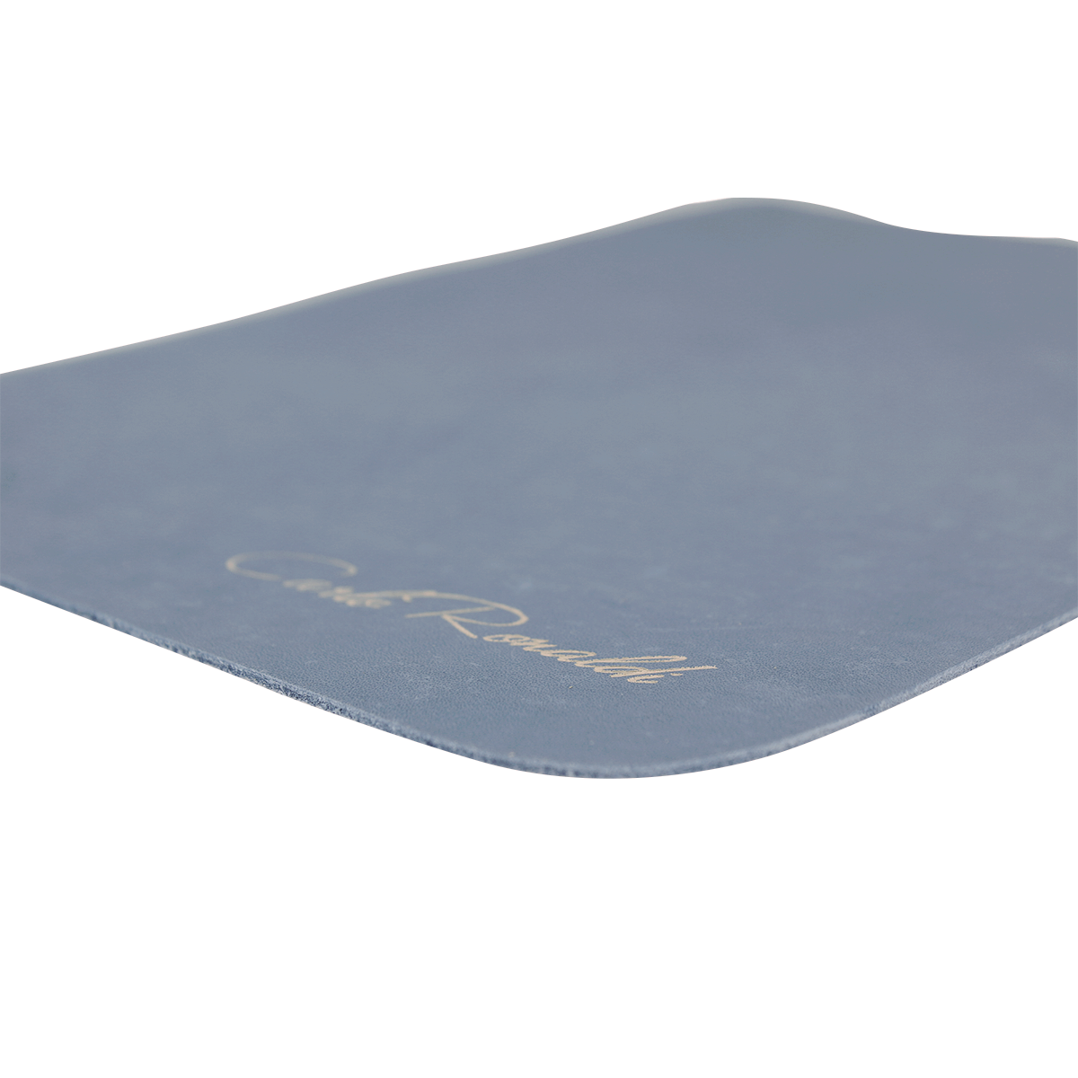 Mousepad Piel de Res Genuina Azul Oxford