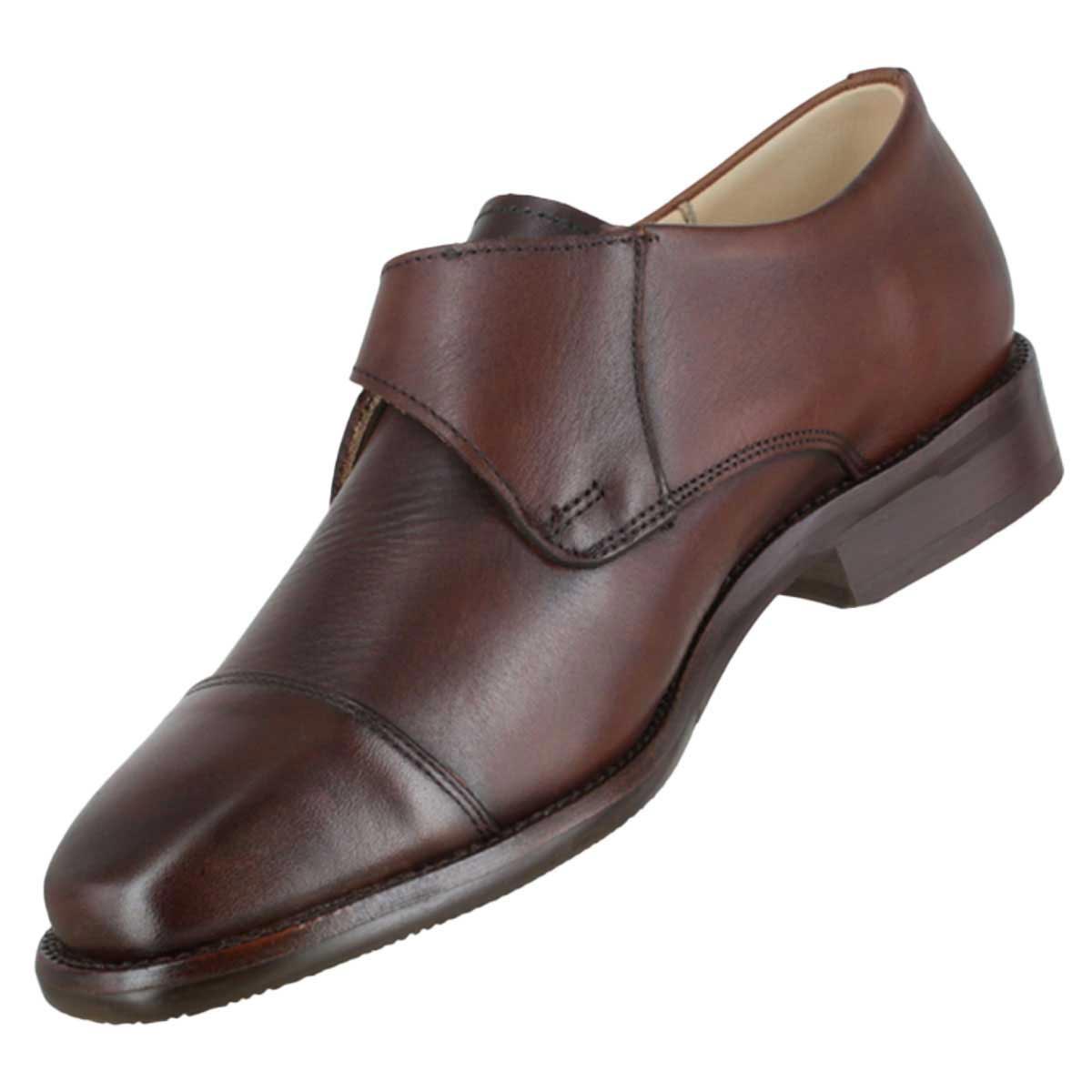 Zapato 1213 Dama Becerro Cognac Suela Cuero Injerto