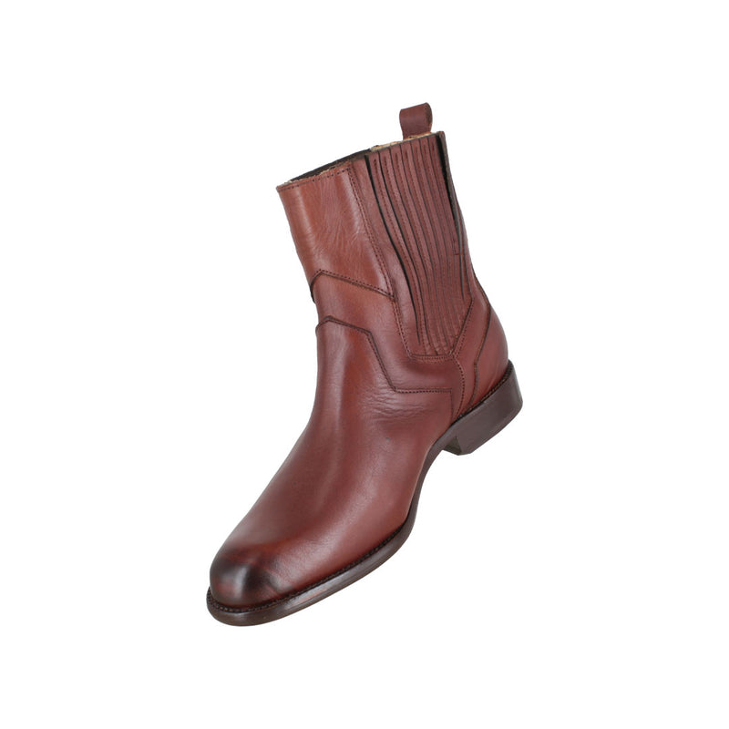 Bota 1025 Dama Becerro Café Capuchino Suela Cuero