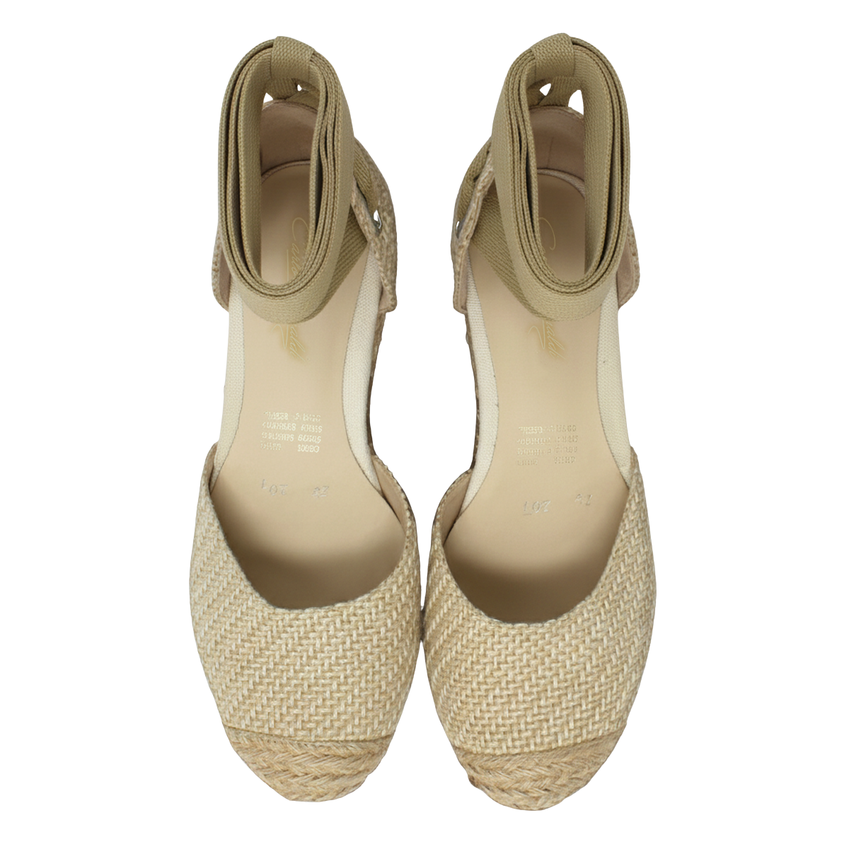 Alpargata 201 Dama Yute Beige Suela Sintetica Antiderrapante
