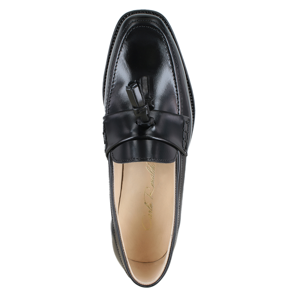 Zapato 1210 Dama Camaleón Negro Suela Cuero