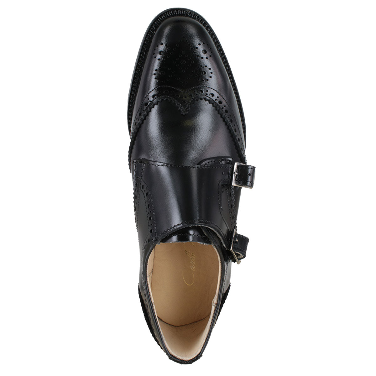 Zapato 1029 Dama Camaleón Negro Suela Cuero Injerto