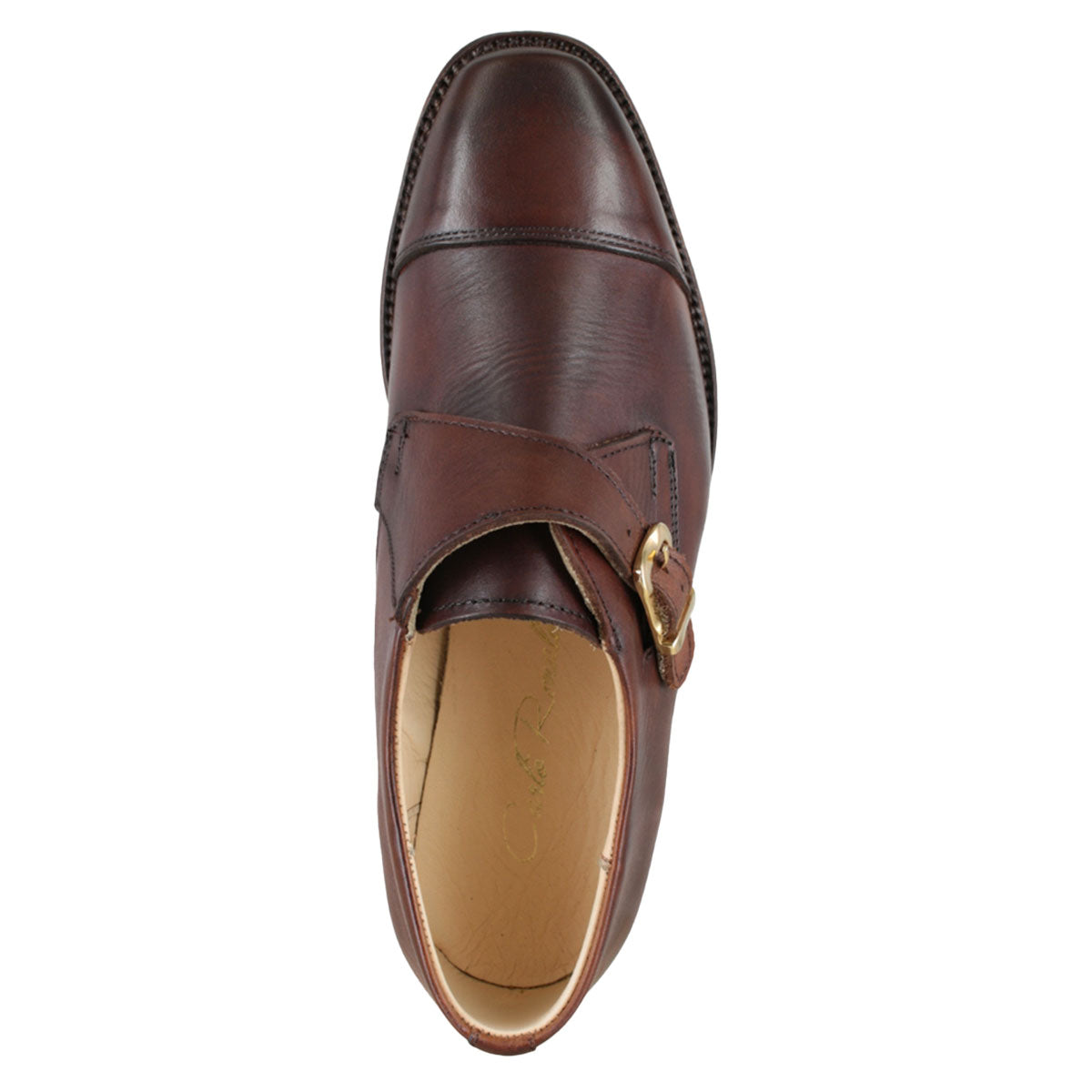 Zapato 1213 Dama Becerro Cognac Suela Cuero Injerto