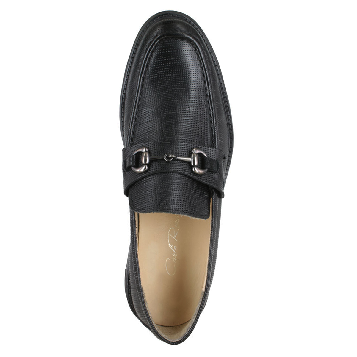 Zapato 8020 Caballero Becerro Grabado Negro Suela TR