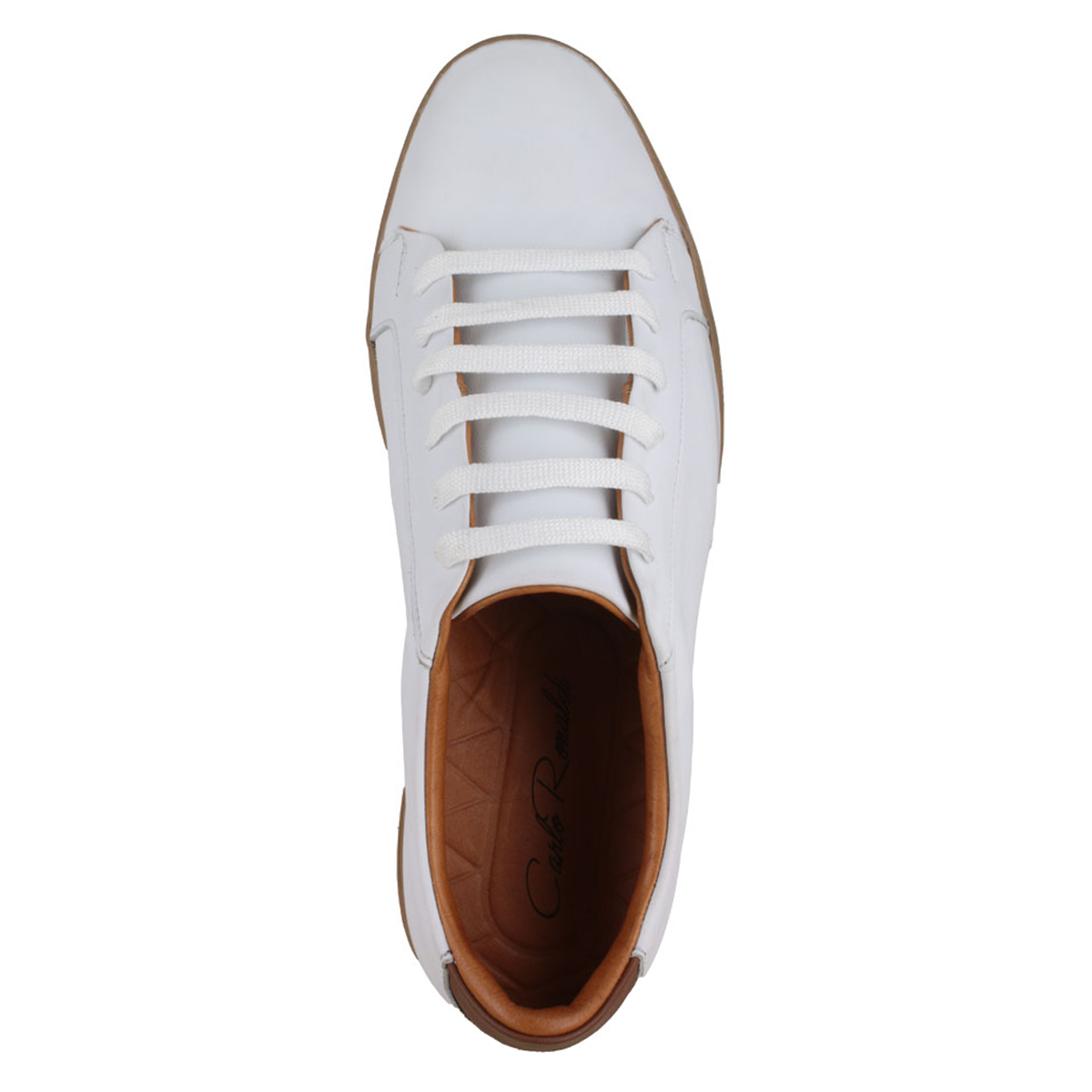 Tenis 027 Caballero Trento Blanco/Cognac Suela TR