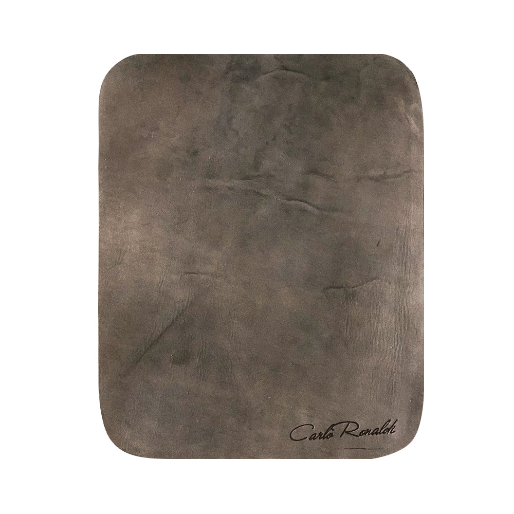 Mousepad Piel de Res Genuina Gris