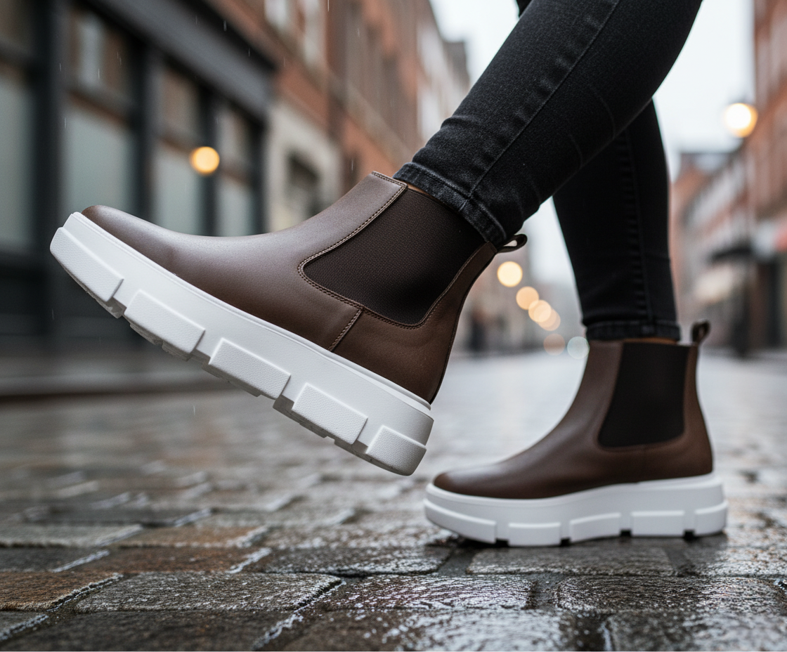 Bota 014 Dama Crazy Café Oscuro Suela TR