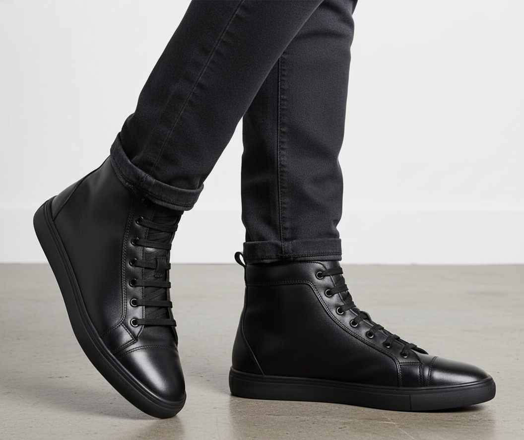 Tenis 06 Caballero Mestizo Liso Negro Suela TR