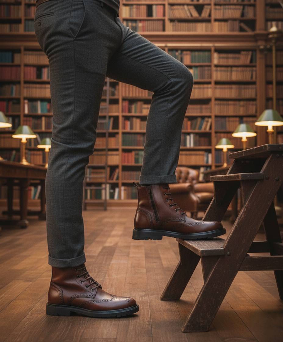 Bota 8012 Caballero Becerro Cognac Suela TR