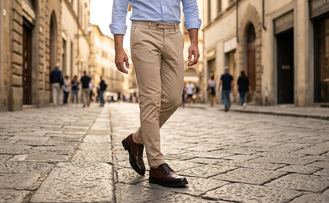 Zapato 8008 Caballero Becerro Café Capuchino/Bordeux Suela TR