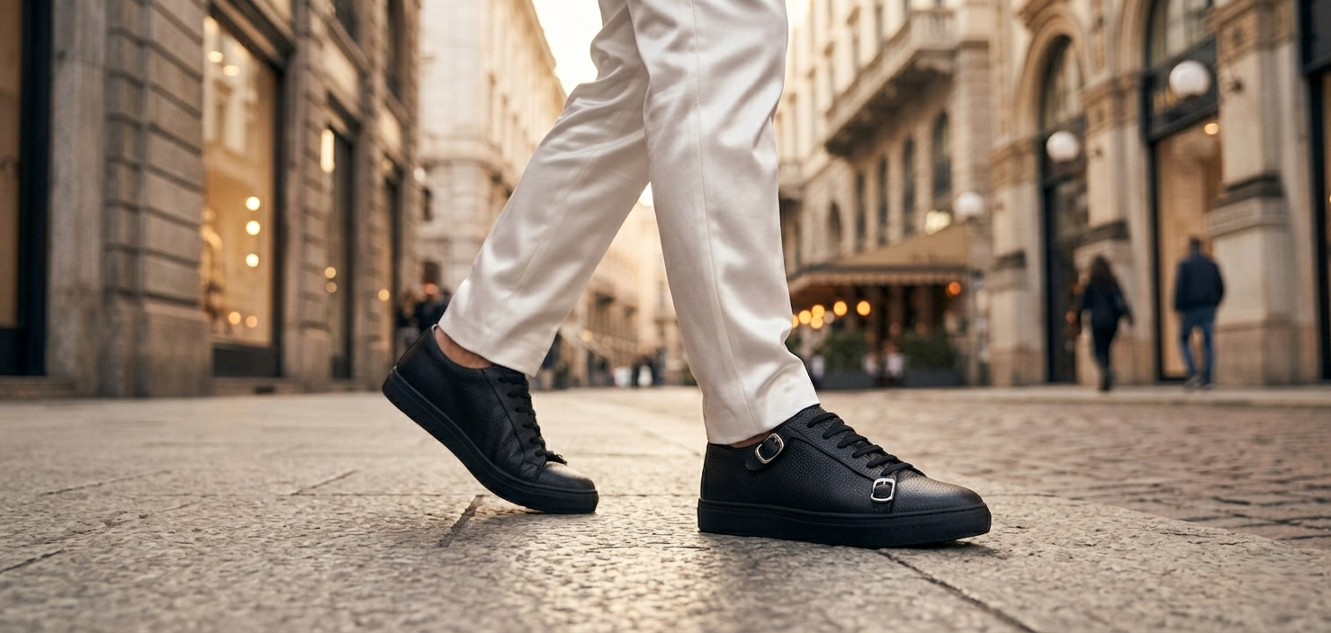 Tenis 020 Caballero Mestizo Grabado Negro Suela TR