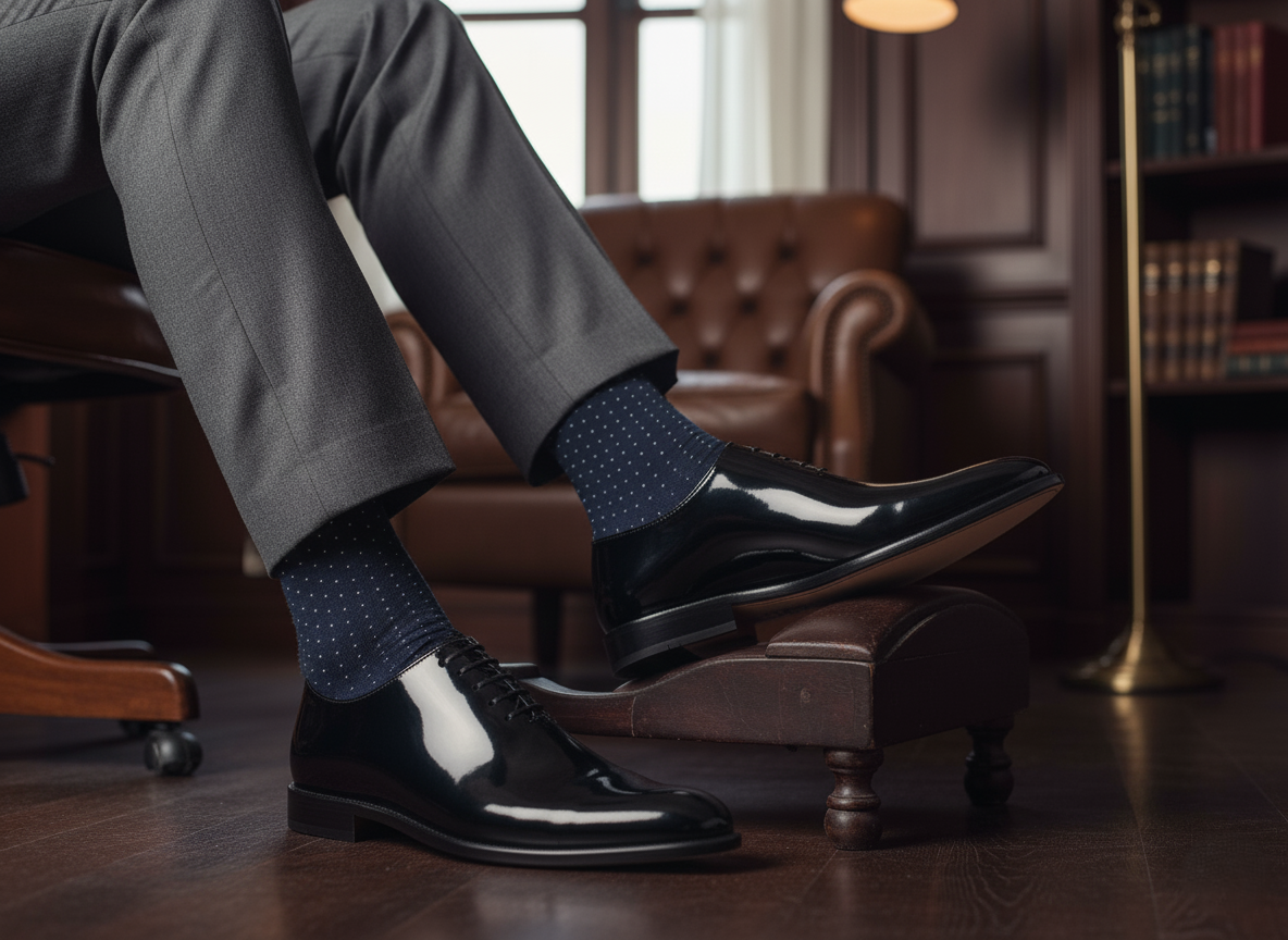 Zapato 1009 Caballero Charol Negro Suela Cuero