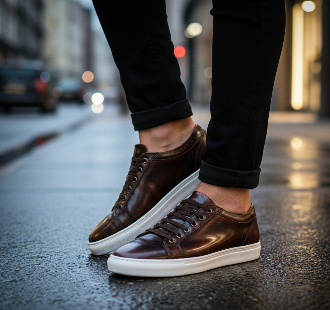 Tenis 023 Caballero Camaleón Café Suela TR