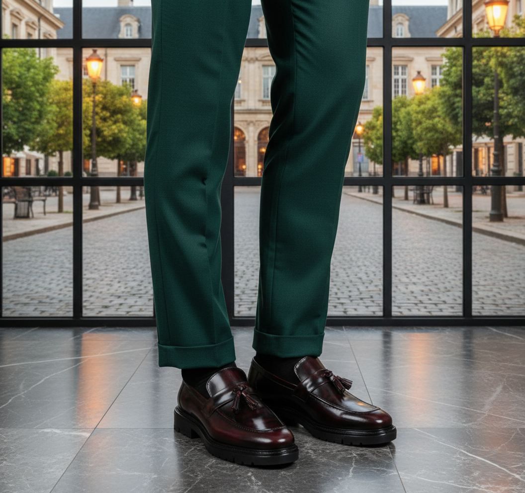 Zapato 8013 Caballero Camaleón Vino Suela TR