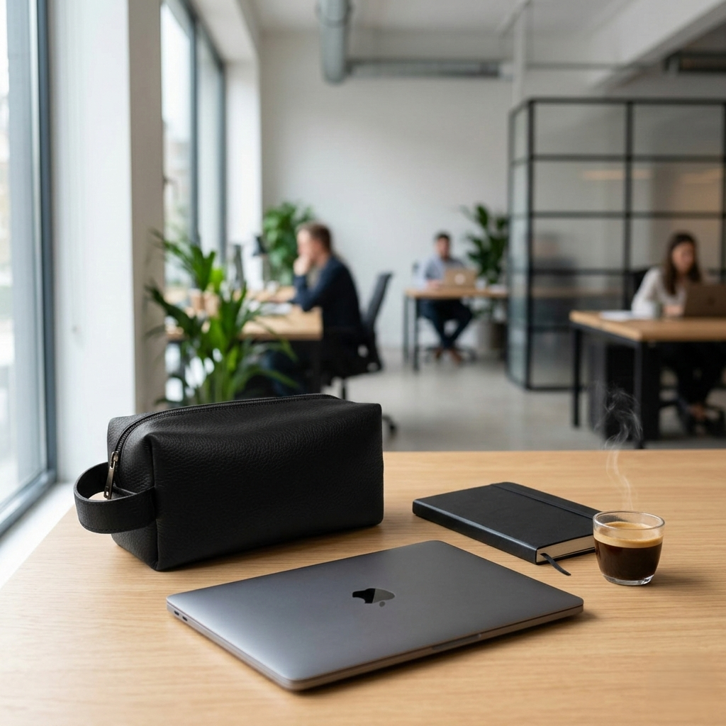Neceser Piel Res Premium Negro