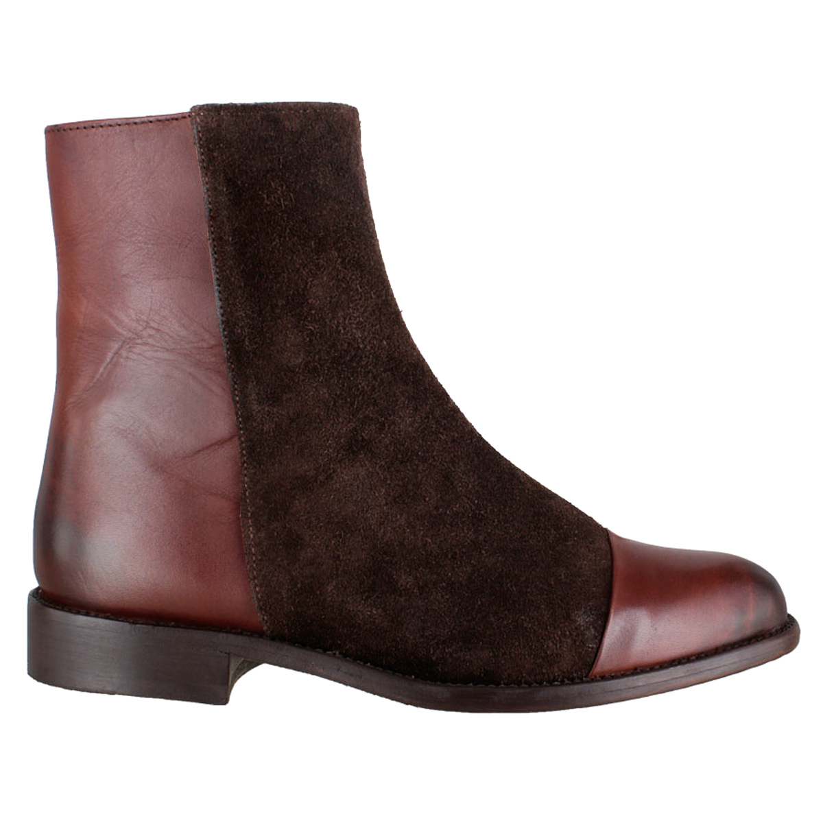 Bota 1026 Dama Becerro Café Capuchino Hunting Café Oscuro Suela Cuero