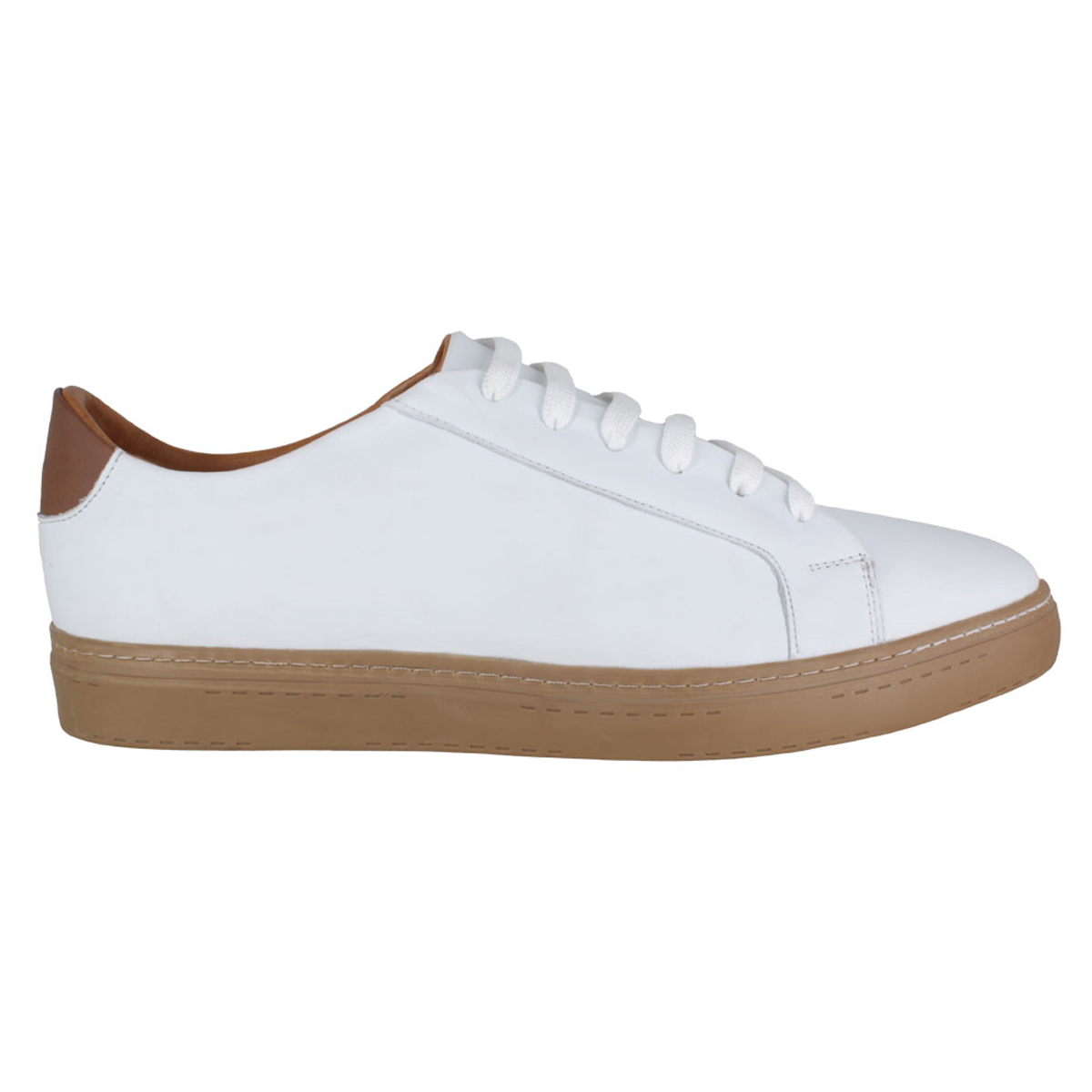 Tenis 027 Caballero Trento Blanco/Cognac Suela TR