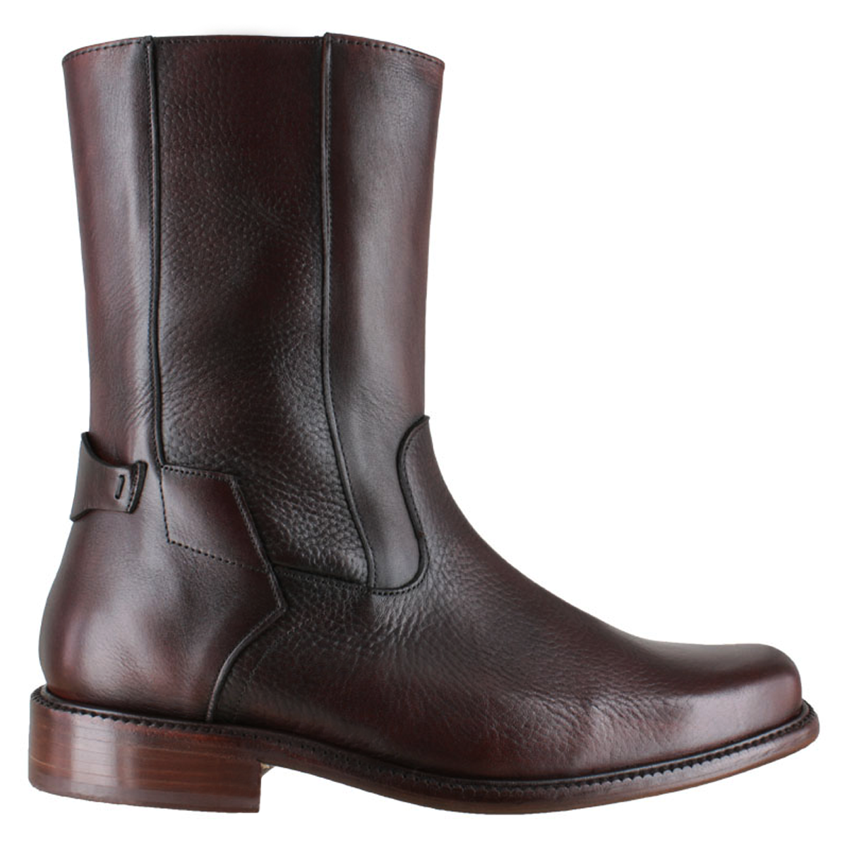 Bota 1613 Caballero Becerro Grabado Cognac Becerro Cognac Suela Cuero