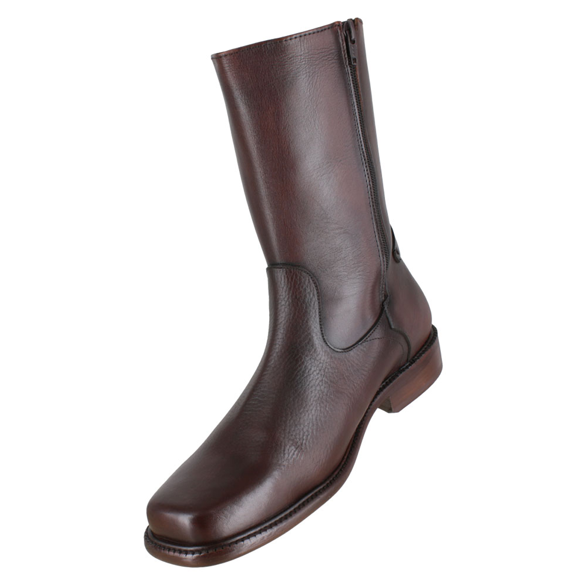 Bota 1613 Caballero Becerro Grabado Cognac Becerro Cognac Suela Cuero