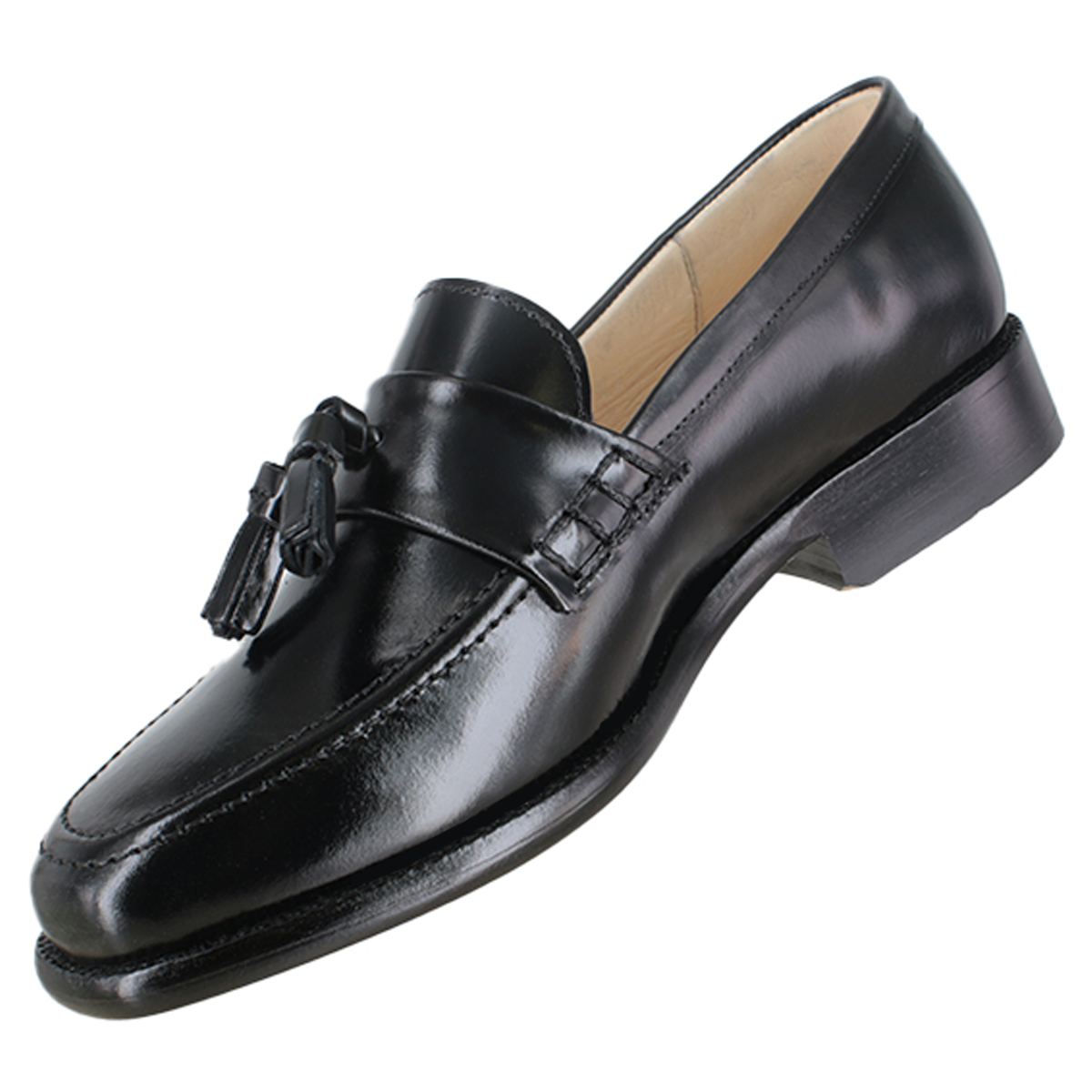 Zapato 1210 Dama Camaleón Negro Suela Cuero