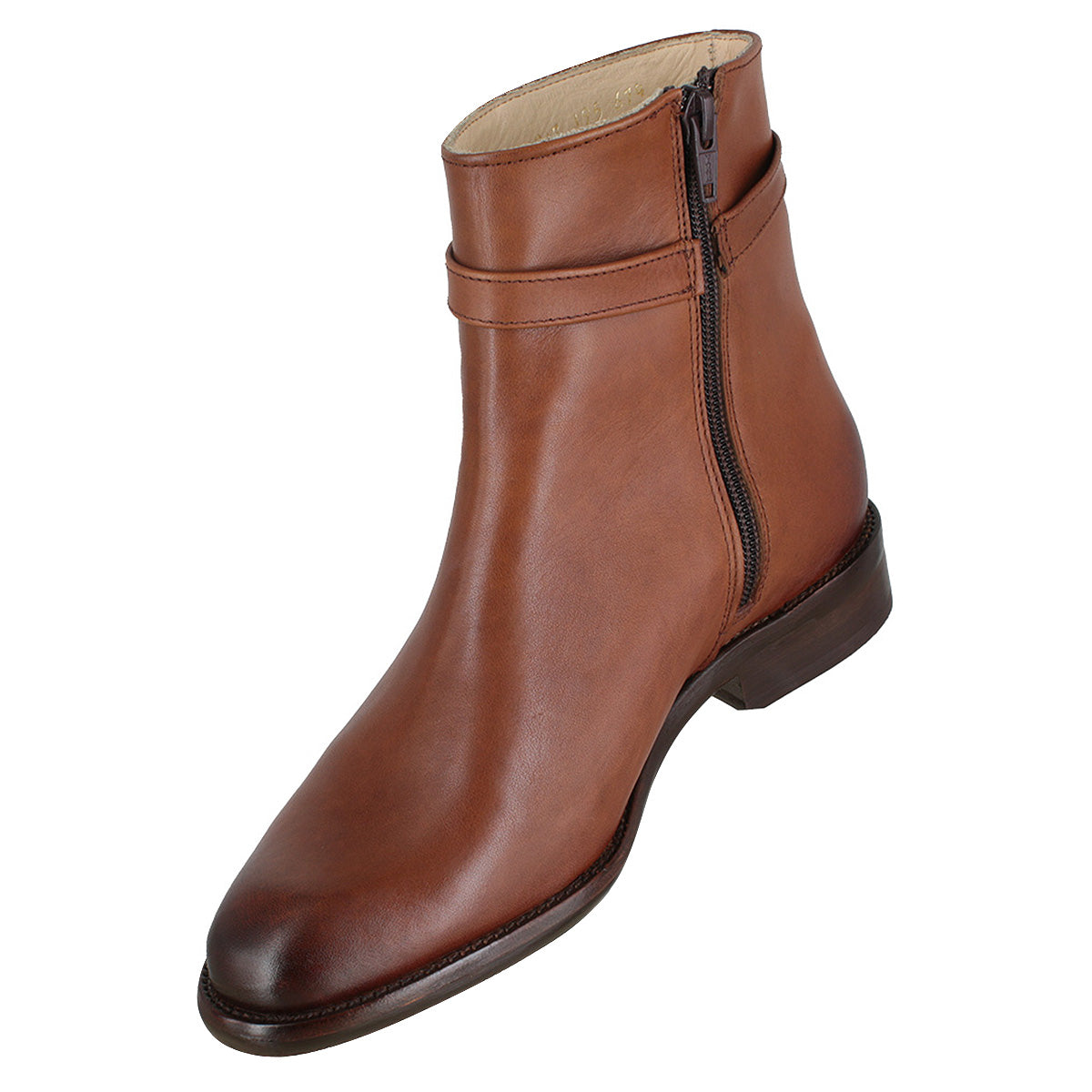 Bota 1017 Dama Becerro Café Brown Suela Cuero Injerto