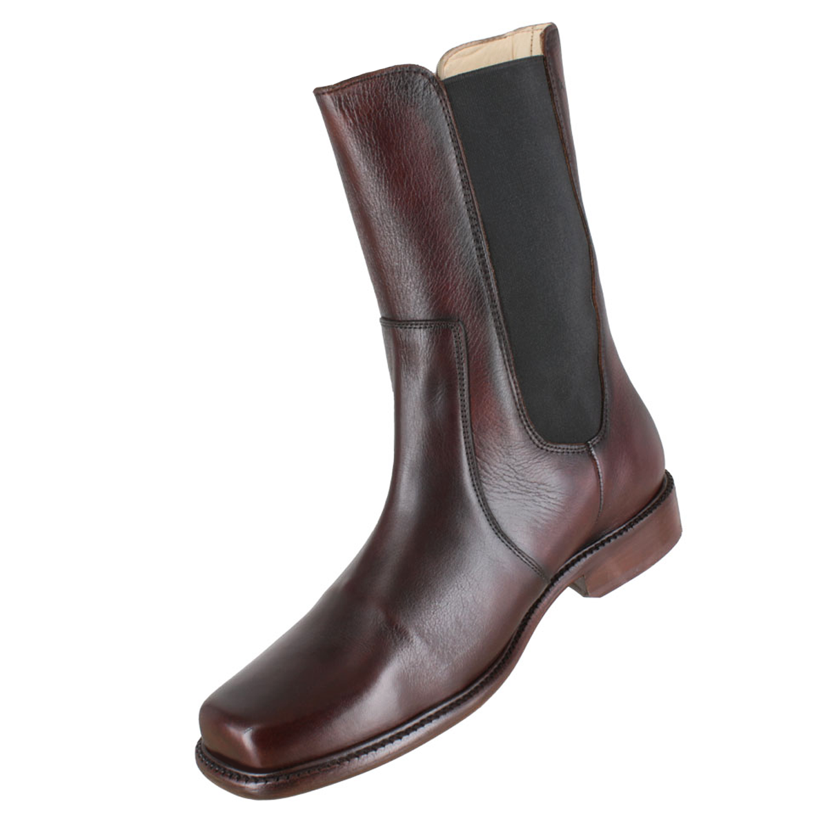 Bota 1609 Caballero Becerro Cognac Suela Cuero