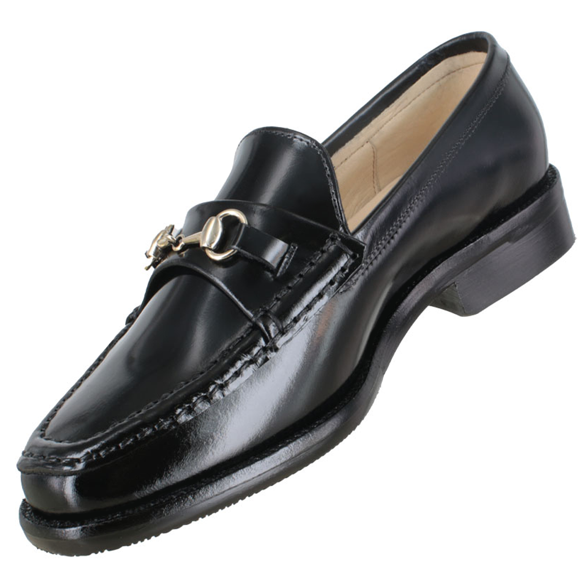 Zapato 1209 Dama Camaleón Negro Suela Cuero Injerto