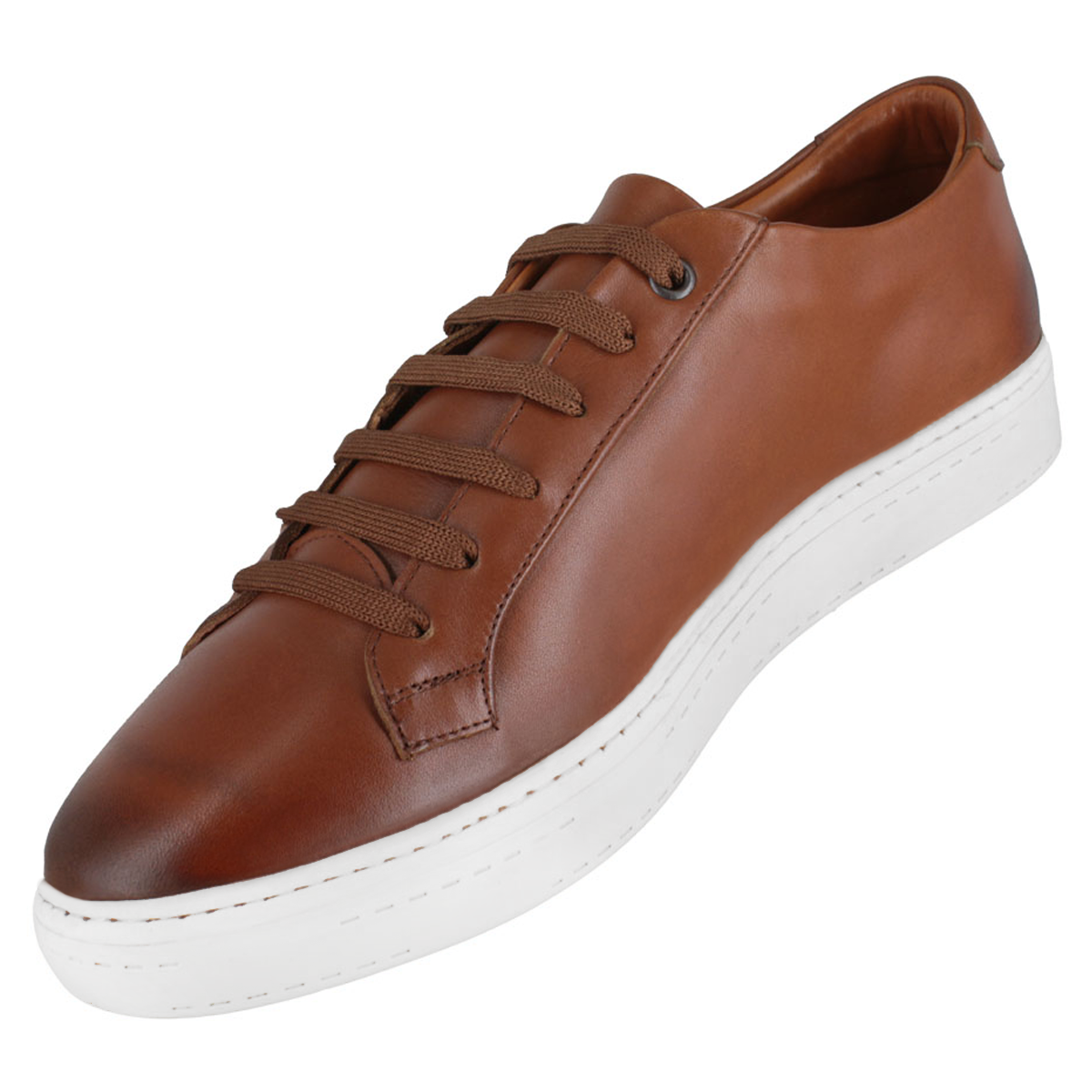 Tenis 025 Caballero Becerro Café Brown Suela TR