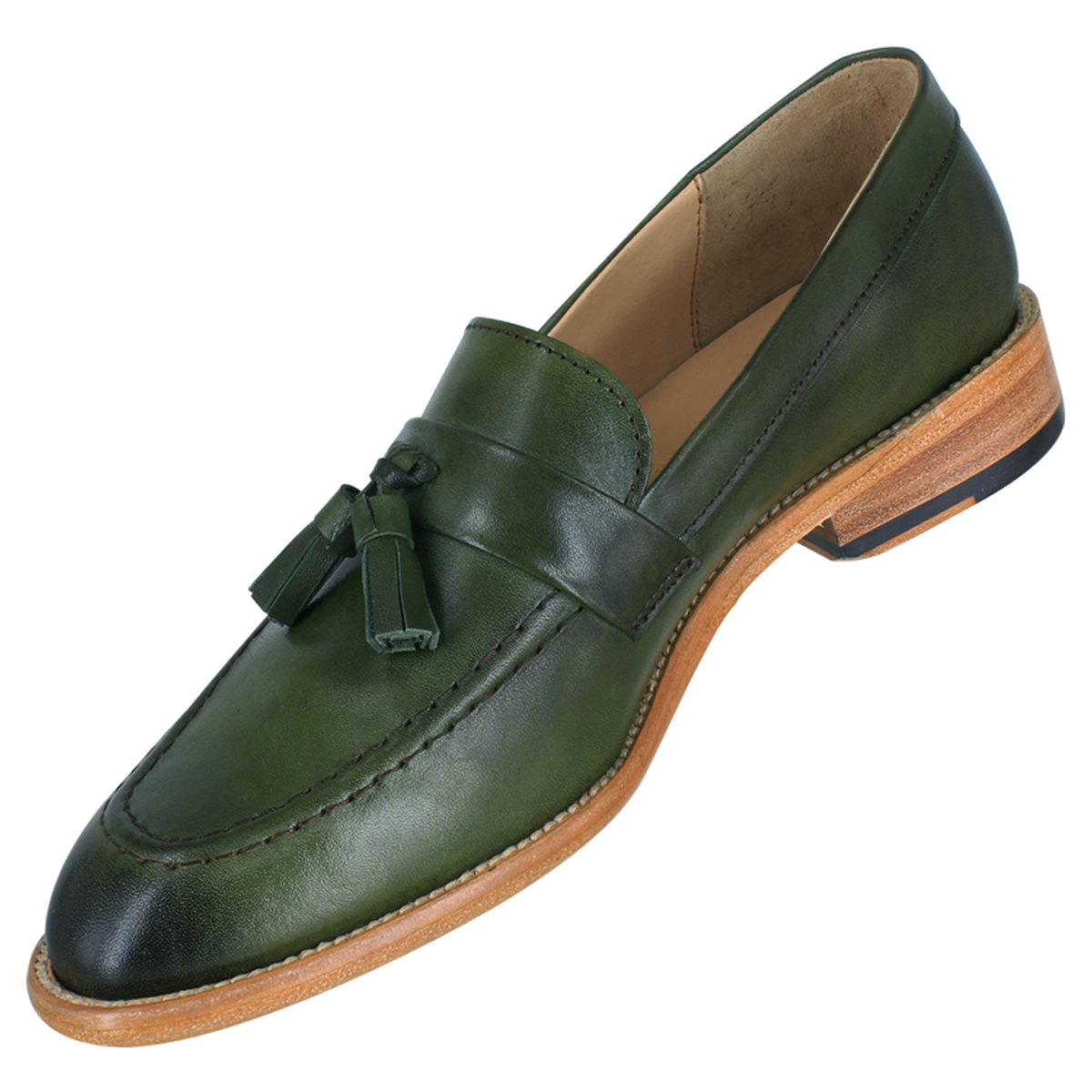 Zapato dama, Zapatos suela canto natural, Mocasín, Mocasines, Borlas, Zapato piel, Becerro, Cómodo, Elegante, Dama, Mujer, Mocasín clásico, Zapato vestir, Acabado a mano, Forro res