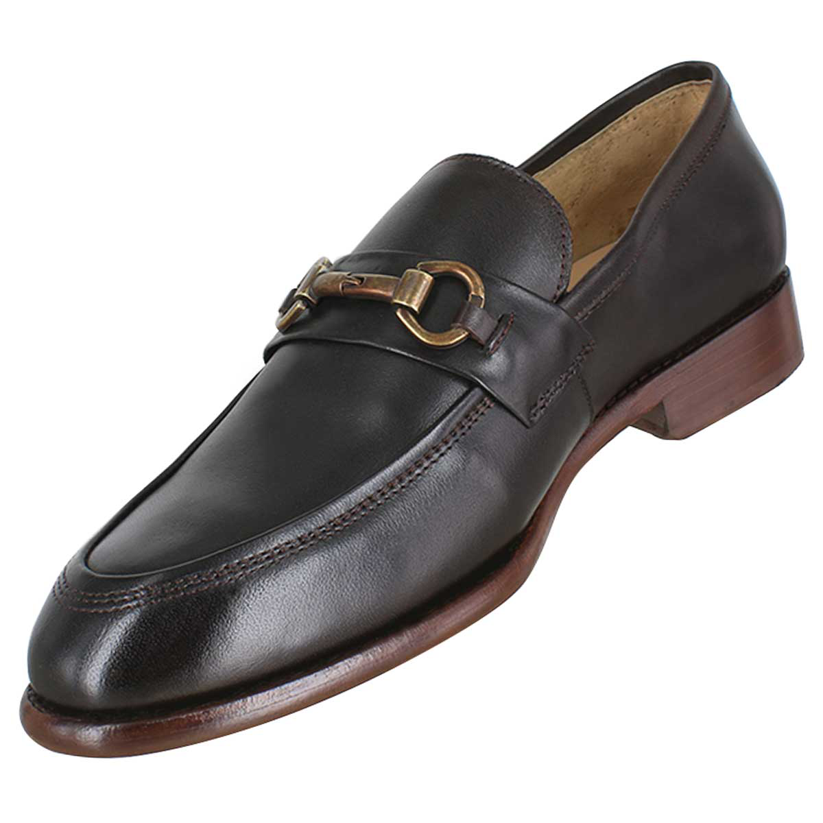 Zapato caballero, Zapatos suela cuero, Mocasín, Mocasines, Hebilla, Zapato piel, Becerro, Cómodo, Elegante, Hombre, Mocasín clásico, Acabado a mano, Forro res