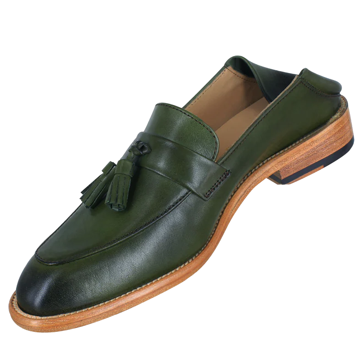 Zapato dama, Zapatos suela canto natural, Mocasín, Mocasines, Borlas, Zapato piel, Becerro, Cómodo, Elegante, Dama, Mujer, Mocasín clásico, Zapato vestir, Acabado a mano, Forro res