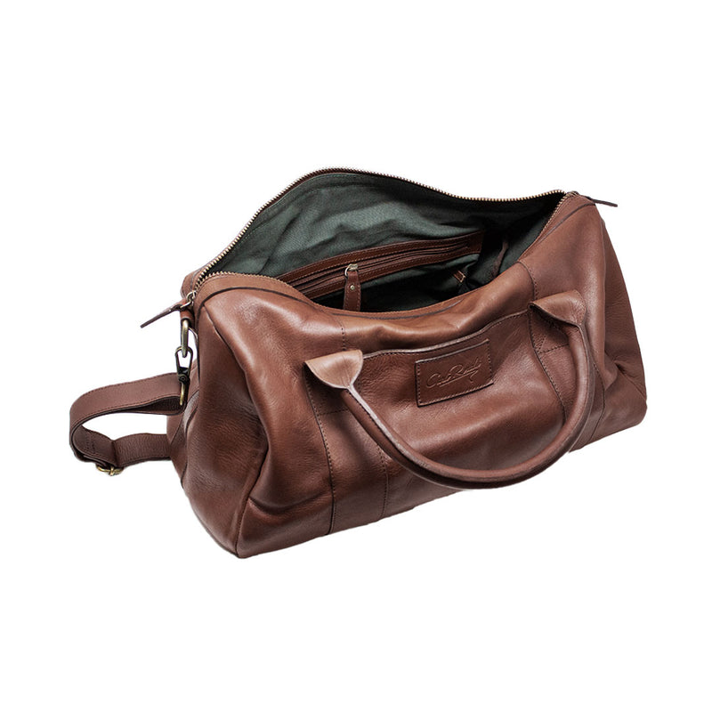 Duffel Bag Maleta de Viaje Piel Res Premium Cafe Carlo Ronaldi
