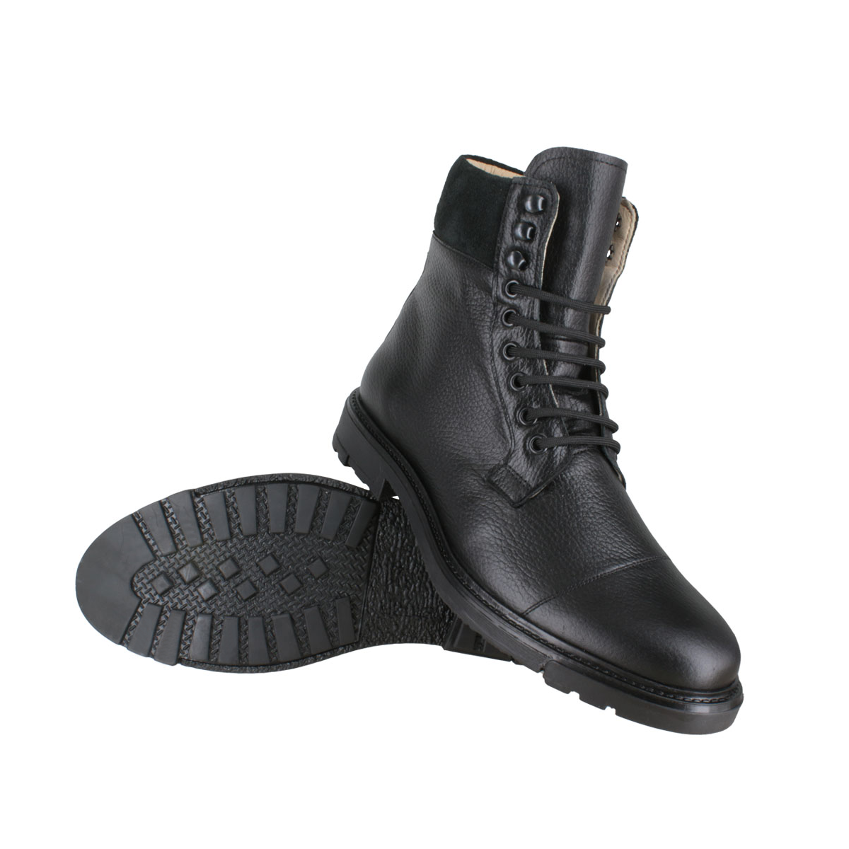 Bota 8029 Caballero Mestizo Grabado Negro Hunting Negro Suela TR