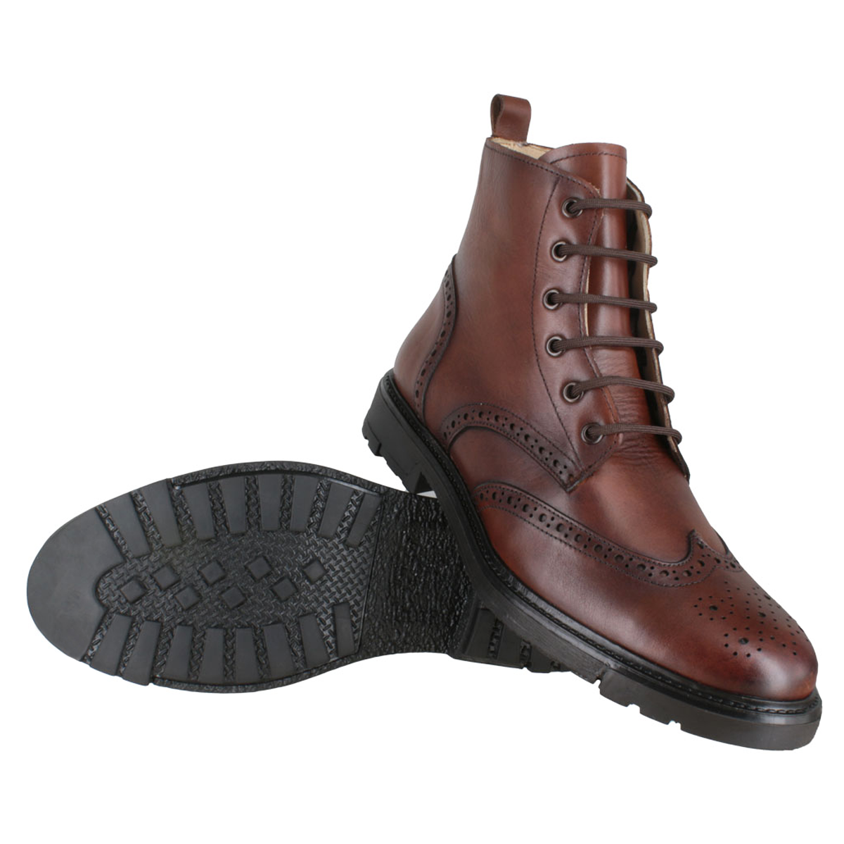 Bota 8012 Caballero Becerro Cognac Suela TR