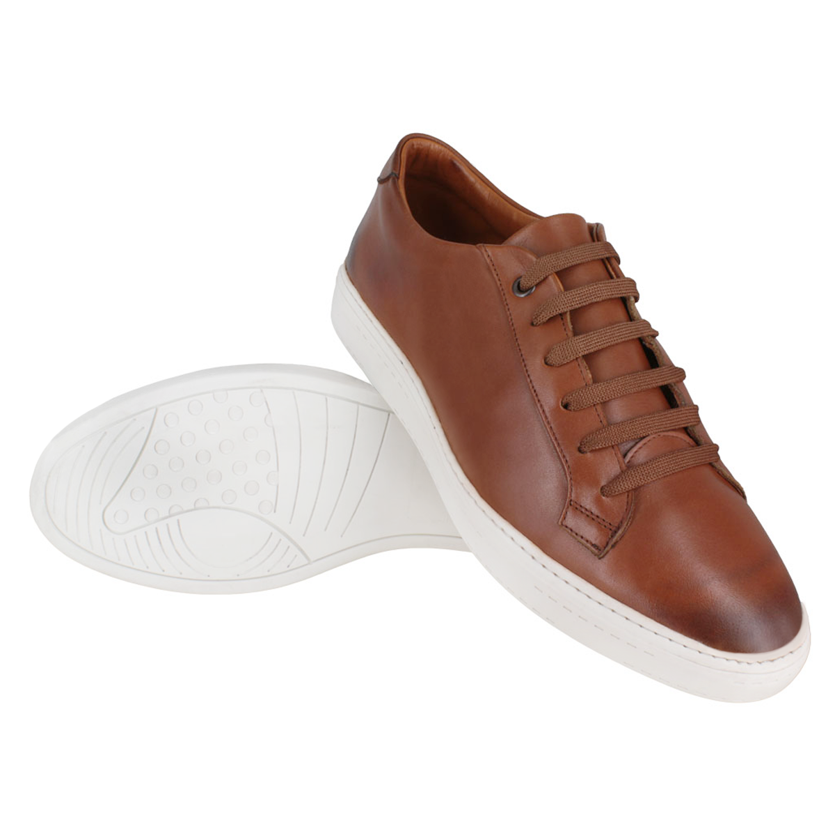 Tenis 025 Caballero Becerro Café Brown Suela TR